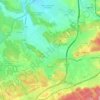 Cabriès topographic map, elevation, terrain