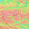 High Tauern National Park topographic map, elevation, terrain