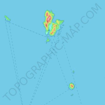 Pulau Redang topographic map, elevation, terrain