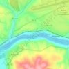 Almourol topographic map, elevation, terrain