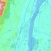 Town of Saugerties topographic map, elevation, terrain