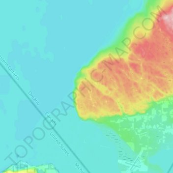 Prince Township topographic map, elevation, terrain