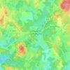 La Chapelle-Saint-Martial topographic map, elevation, terrain