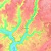 Courdemanche topographic map, elevation, terrain