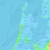 Noord-Holland topographic map, elevation, terrain