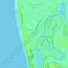 West Lakes Shore topographic map, elevation, terrain