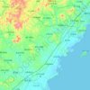 兴城市 topographic map, elevation, terrain