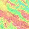 Yên Châu District topographic map, elevation, terrain