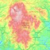 Dartmoor topographic map, elevation, terrain