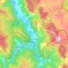 Petacinci topographic map, elevation, terrain