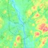 Hudson topographic map, elevation, terrain