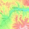 拉卜楞镇 topographic map, elevation, terrain