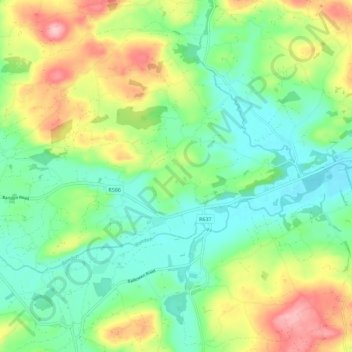 Manch topographic map, elevation, terrain