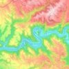 Saint-Parthem topographic map, elevation, terrain