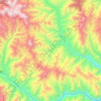 Colasay topographic map, elevation, terrain