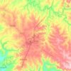 Batatais topographic map, elevation, terrain