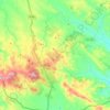 Montemolín topographic map, elevation, terrain