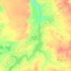Asuán topographic map, elevation, terrain