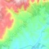 Millana topographic map, elevation, terrain