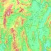 Chiang Rai topographic map, elevation, terrain