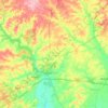 Kershaw County topographic map, elevation, terrain