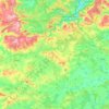 Communauté d’agglomération Saint-Avold Synergie topographic map, elevation, terrain