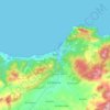 Ténès topographic map, elevation, terrain