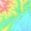 Jabal Saraj topographic map, elevation, terrain