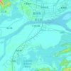 大渡口镇 topographic map, elevation, terrain