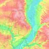 Peoria topographic map, elevation, terrain