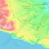 Siġġiewi topographic map, elevation, terrain