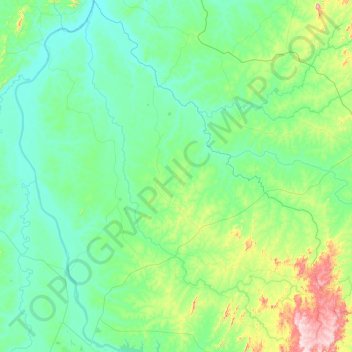 São Valério topographic map, elevation, terrain