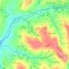 Thorncombe topographic map, elevation, terrain