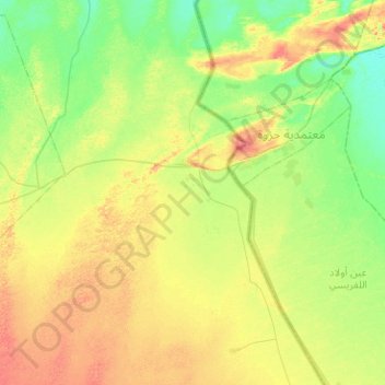 Talib Al Arabi topographic map, elevation, terrain