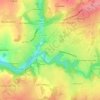 Boussac topographic map, elevation, terrain