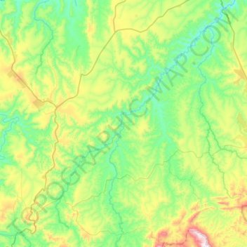 Senador Modestino Gonçalves topographic map, elevation, terrain