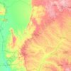 Mato Grosso do Sul topographic map, elevation, terrain