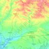 Río Tinto topographic map, elevation, terrain