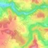 Sedlice topographic map, elevation, terrain