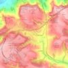 Coberley topographic map, elevation, terrain