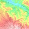 Cercle de Fes Banlieue topographic map, elevation, terrain
