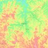 Ponte Nova topographic map, elevation, terrain