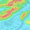 黄岗街道 topographic map, elevation, terrain