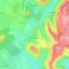 Painblanc topographic map, elevation, terrain