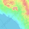 Yanbu topographic map, elevation, terrain