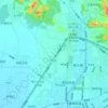 密云镇 topographic map, elevation, terrain