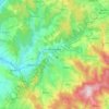 Bojkovice topographic map, elevation, terrain