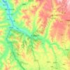 卡加曼乡 topographic map, elevation, terrain