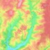 Les Guerreaux topographic map, elevation, terrain