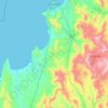 Coquimbo topographic map, elevation, terrain